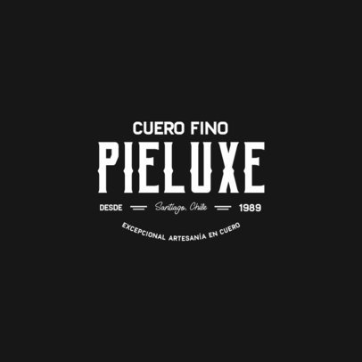 Online Logo Generator for a Premium Leather Products Store