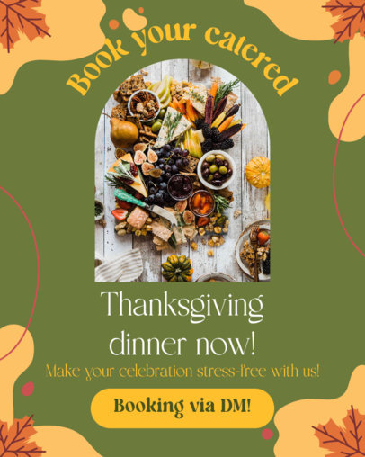 Catering Service Instagram Post Generator for a Friendsgiving Dinner