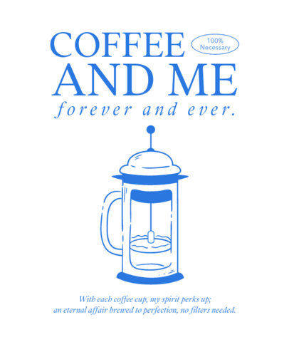 Coffee-Themed T-Shirt Design Maker Featuring a Quote