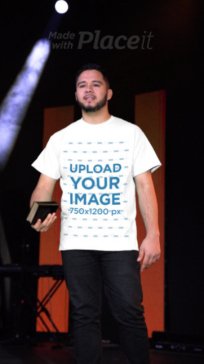 Gildan T-Shirt Video Featuring a Bearded Man Praying in a Christian Forum