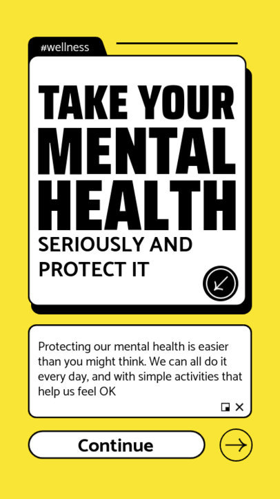 Wellness Instagram Story Generator With Information for Mental Health