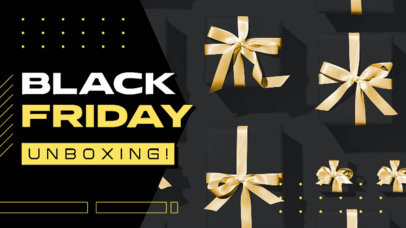 YouTube Thumbnail Generator for a Black Friday Unboxing