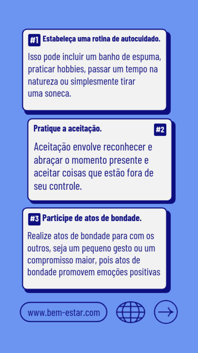 Instagram Story Creator With Activities to Prevent Mental Health Problems