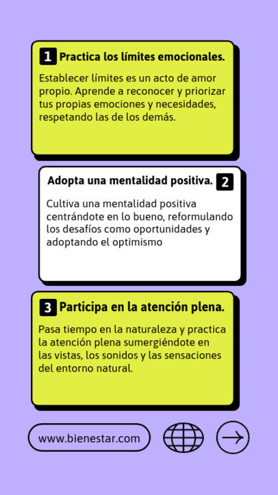 Mental Health Instagram Story Maker Featuring Wellness Tips