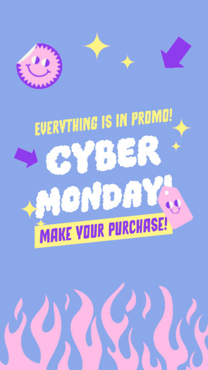 Cyber Monday Instagram Story Creator With a Promo Ad