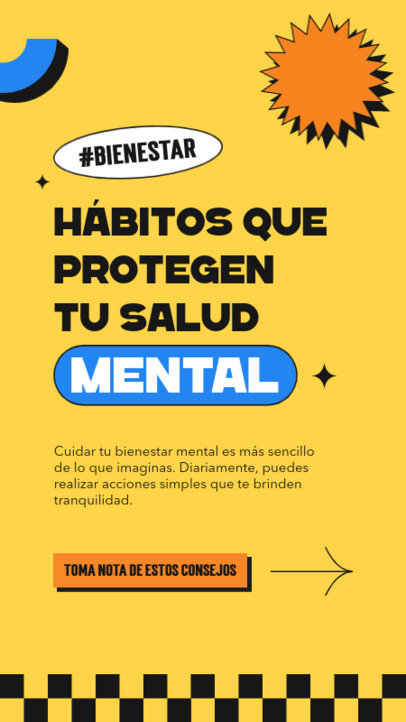 Wellness Instagram Story Generator With Mental Health Habits