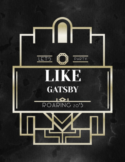 T-Shirt Design Templates with Art Deco Style