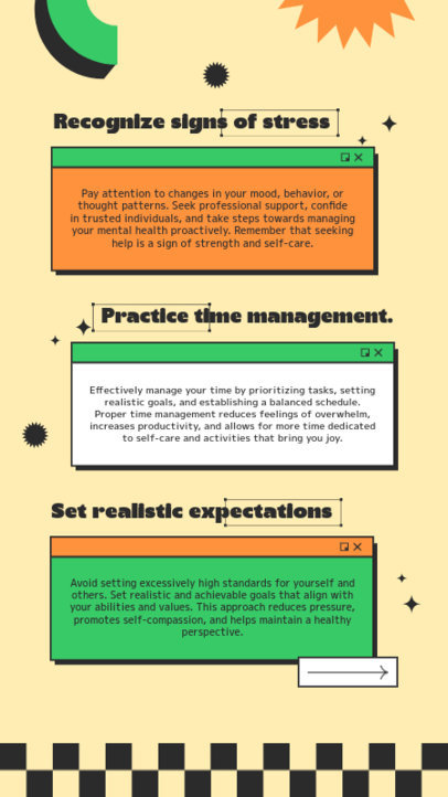 Instagram Story Generator With Ways to Prevent Mental Health Problems