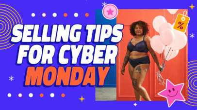 YouTube Thumbnail Template Promoting Selling Tips for Shop Owners 5856h