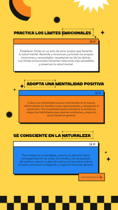 Wellness Instagram Story Generator to Share Tips for Good Mental Health