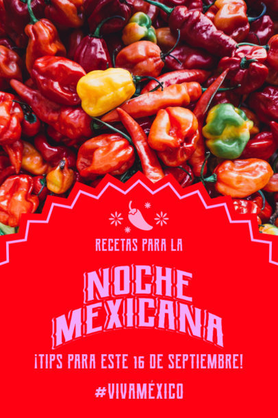 Pinterest Pin Design Creator with Easy Recipes for Spicy Mexican Food 6055c