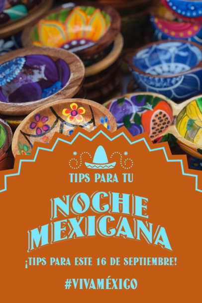 Pinterest Pin Generator Featuring Ideas for a Dia del Grito Mexicano-Themed Celebration 6055d