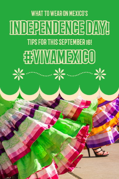 Pinterest Pin Generator with Mexican Outfit Ideas for a Dia del Grito-Themed Celebration