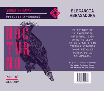 Wine Label Creator for a Handmade Vodka