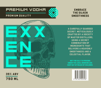 Vodka Label Template for a High-Quality Drink