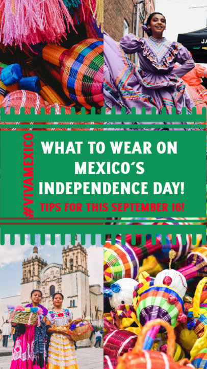 Instagram Story Maker with Outfit Ideas for a 16-de-Septiembre-Themed Party 6056h