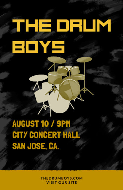 Flyer Maker for Concerts with Vintage Graphics