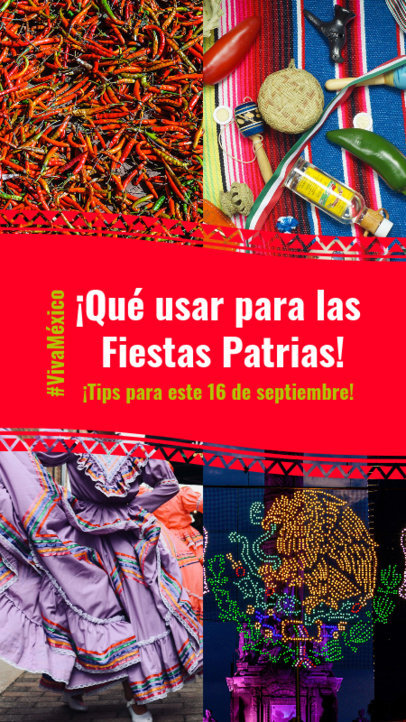 Instagram Story Generator Featuring Outfit Ideas for a Mexican Independence Celebration