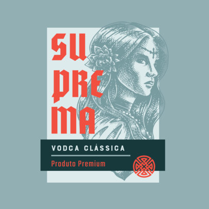 Artisanal Logo Maker for a Vodka Beverage