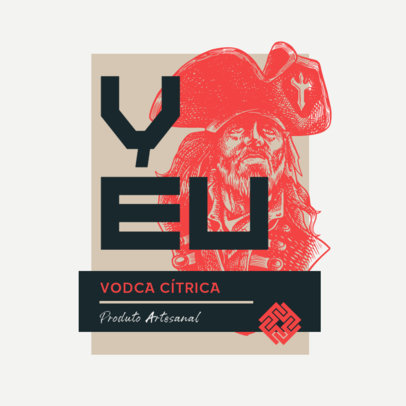 Handcrafted Logo Generator for a Premium Vodka Liquor Brand