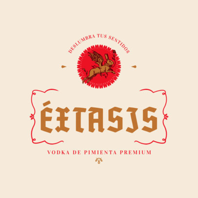 Online Logo Creator for a Premium Vodka Liquor