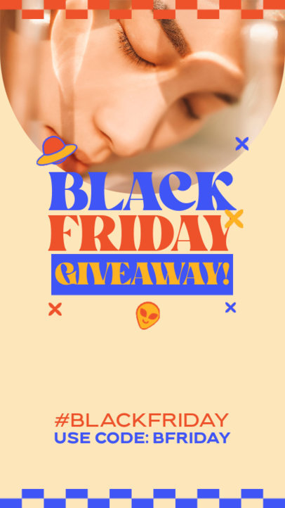 Giveaway Instagram Story Template for a Black Friday Promo