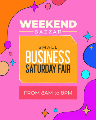 Promotional Instagram Post Creator for Small Business Saturday