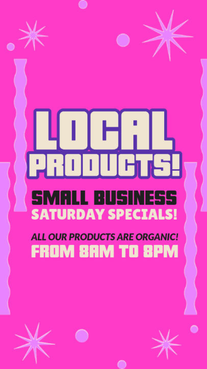 Instagram Story Creator Promoting a Small Business Saturday-Themed Event for Local Stores 5853g