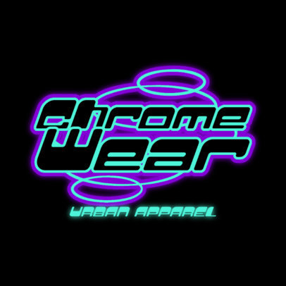 Clothing Store Logo Template Featuring a Y2K Aesthetic