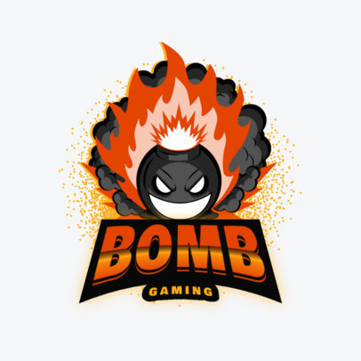 Gaming Logo Maker Featuring Explosive Illustrations 