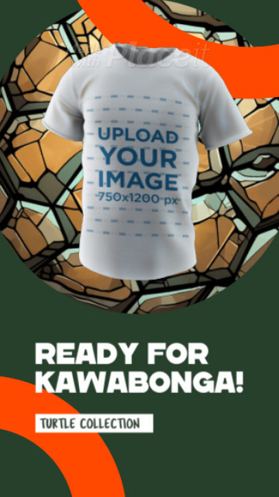 T-Shirt Video With a Theme Inspired by the Teenage Mutant Ninja Turtles 5320a 7130v