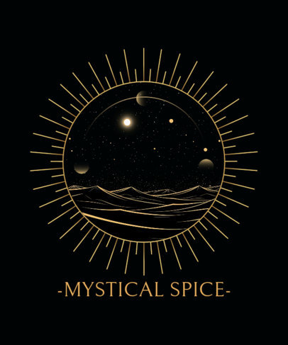 Dune-Inspired T-Shirt Design Generator Featuring a Quote