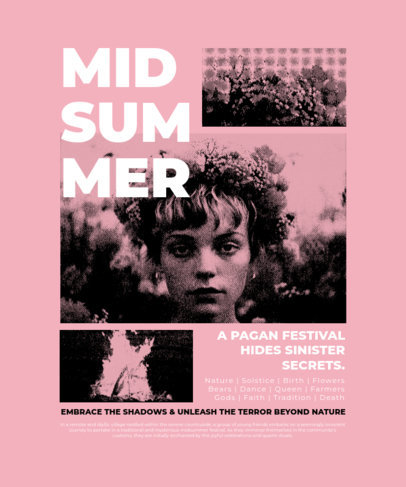 T-Shirt Design Maker with Vintage Horror Movie Pictures