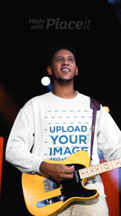 Gildan Sweatshirt Video Featuring a Man Playing the Guitar in a Christian Forum