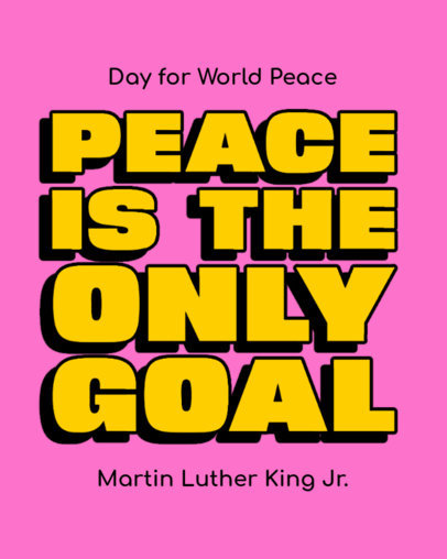Instagram Post Generator with an MLK Quote for International Peace Day 6575f-el1