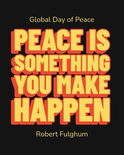 Instagram Post Creator Featuring a Global Day of Peace-Inspired Quote 6575g-el1