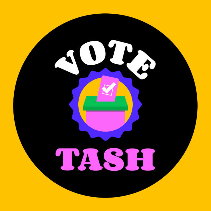 Placeit - Sticker Design Template with an Illustrated Ballot and a Vote ...