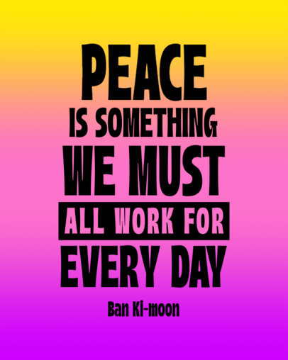 Quote Instagram Post Maker for International Peace Day