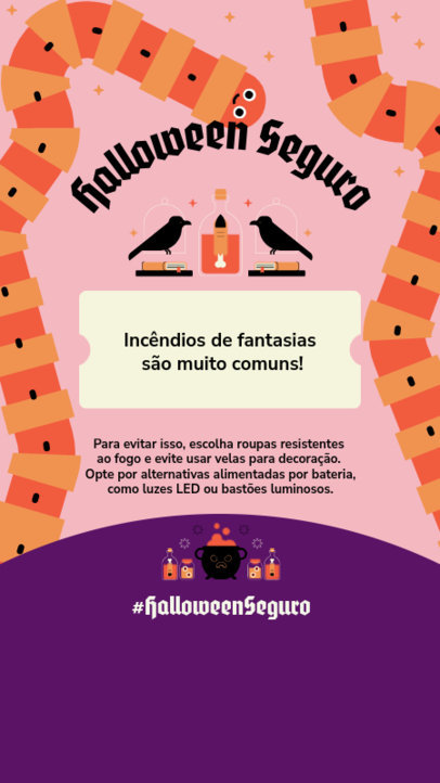 Halloween-Themed Instagram Story Generator with Measures to Prevent Accidents 6067i