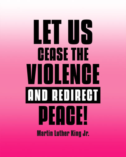 Inspiring Instagram Post Template to Commemorate International Peace Day