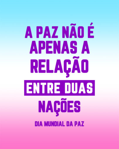 Holiday Instagram Post Generator for International Peace Day