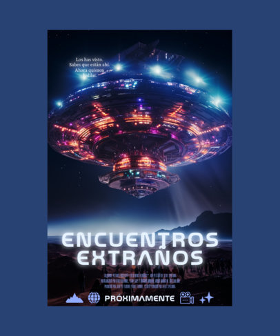 T-Shirt Design Maker with an Alien Spaceship Illustration Inspired by a Retro Movie