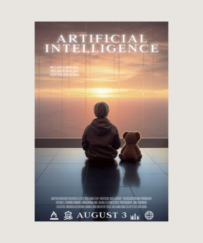 T-Shirt Design Template Featuring an AI-Generated Picture Inspired by a Sci-Fi Show