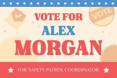 Yard Sign Generator Featuring a Candidate Photo for an Electoral Campaign