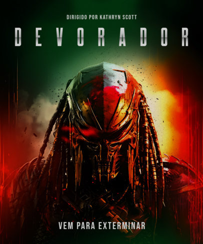 T-Shirt Design Generator Featuring an Illustrated Creature of Prey Inspired by a Retro Sci-Fi Movie