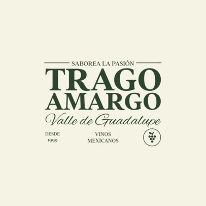 Online Logo Template for a Mexican Wine Brand