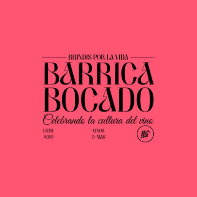 Wine Brand Logo Creator with Elegant Typographies