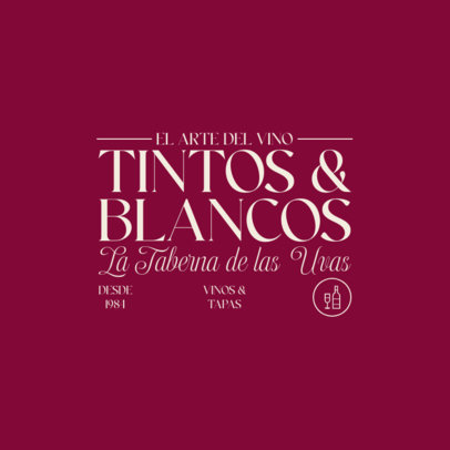 Online Logo Creator for a Wine Store