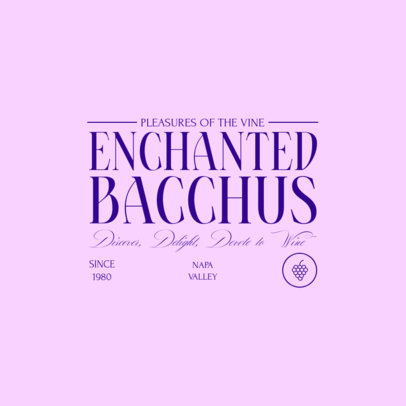 Logo Template for a Luxury Wine Brand
