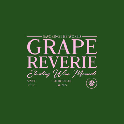 Typography Logo Generator for a Californian Wine Brand